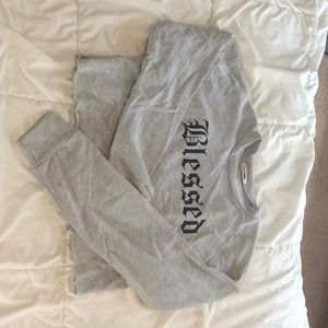 Cropped blessed long sleeve